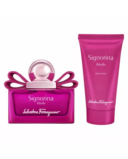 Set Salvatore Ferragamo: Signorina Ribelle Eau De Parfum For Women 30 ml + Signorina Ribelle Hydrating Body Lotion, 30 ml, Bild 3