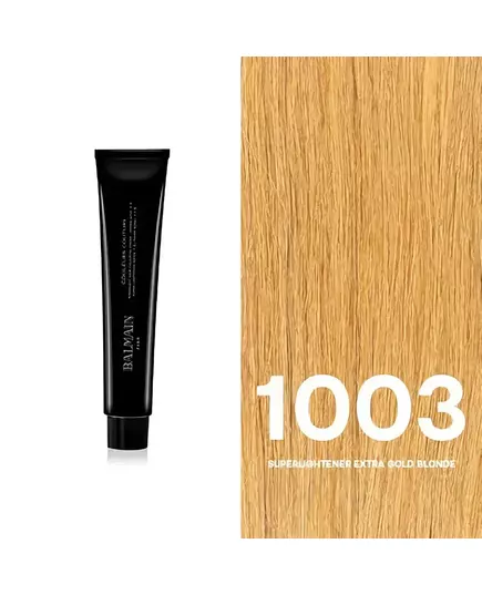 Balmain Professionnel Couleurs Couture Teinture permanente pour cheveux 1003 Superlightener Extra Gold Blonde, 60 ml