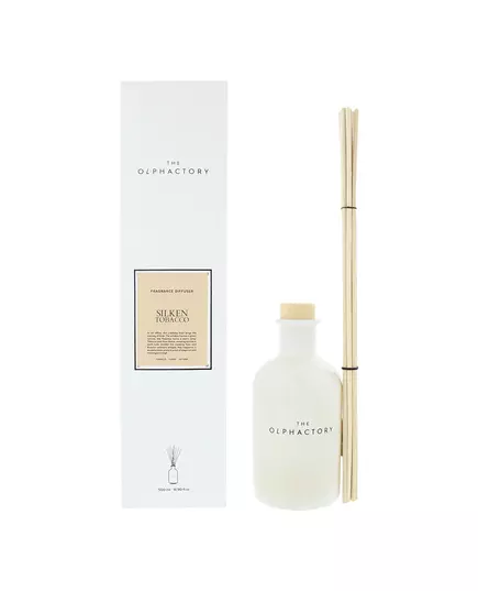 The Olphactory Silken Tobacco Duftstäbchen Aroma-Rattanstäbchen-Diffusor, 500 ml