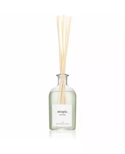 The Olphactory Utopia Leather Bâtonnets parfumés Leather Diffuseur de parfum à roseaux, 250 ml
