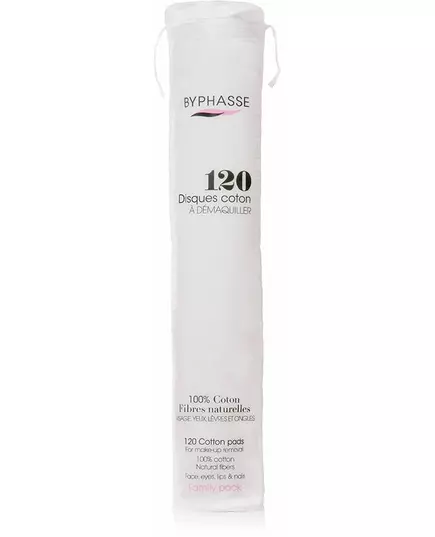 Make-up-Entferner Wattepads Byphasse 120 Stück, 120 Stück