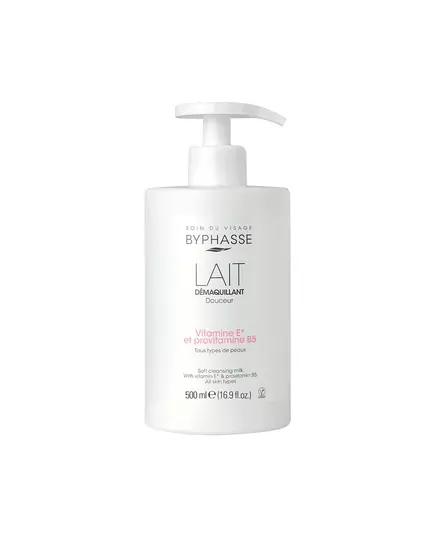 Byphasse DOUCEUR LAIT DEMAQUILLANT vitamine E et provitamine B5, 500 ml