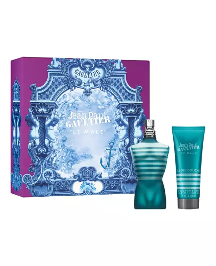 Set Jean Paul Gaultier: Le Male Eau De Toilette For Men 75 ml + Le Male Cleansing Shower Gel For All Skin Types, 75 ml
