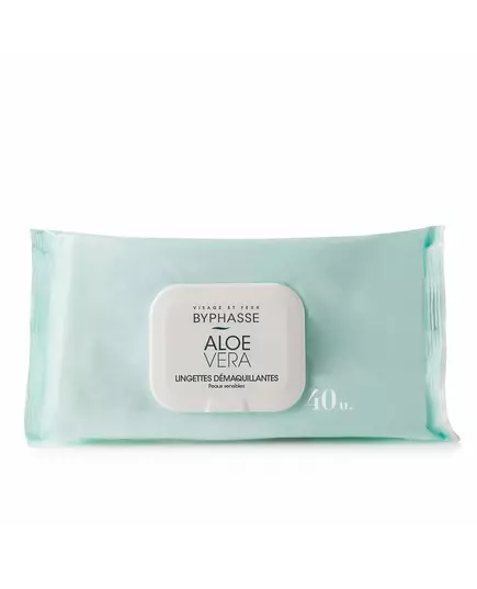 Byphasse Byphasse Aloe Vera Reinigungstücher Für das Gesicht 40 stk, 40 Stück