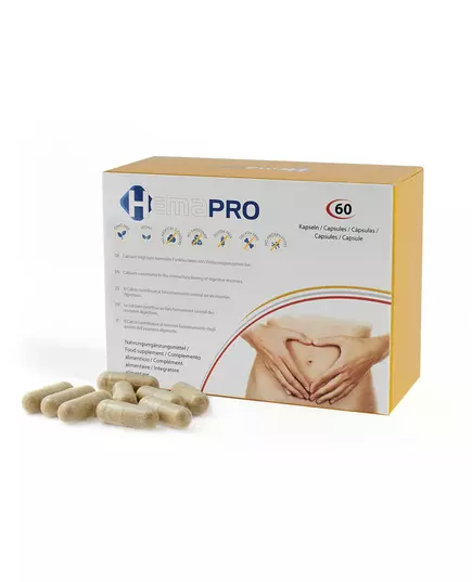Hemapro Hemapro Calcium Plantago Ovata Wheat Germ Extract & L-arginine Prevent Hemorrhoids Kapseln 60 Capsules