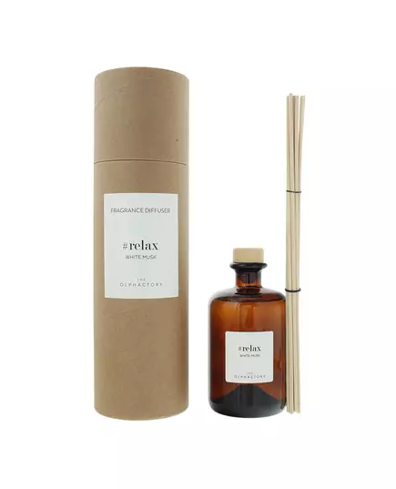 The Olphactory Relax White Musk Duftstäbchen Aroma-Rattanstäbchen-Diffusor, 500 ml