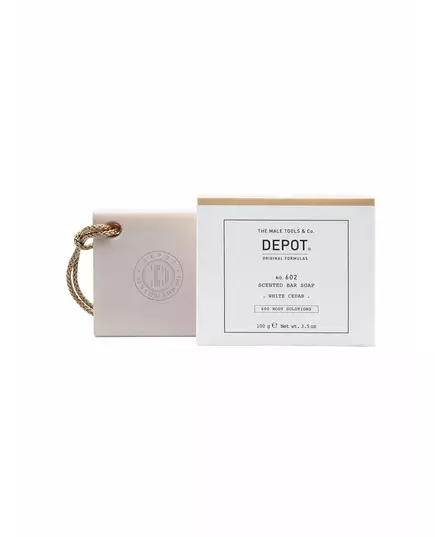 Depot 600 Body Solutions No. 602 Complexe botanique Nettoyage Cèdre blanc Pain de savon parfumé, 100 g, image 3