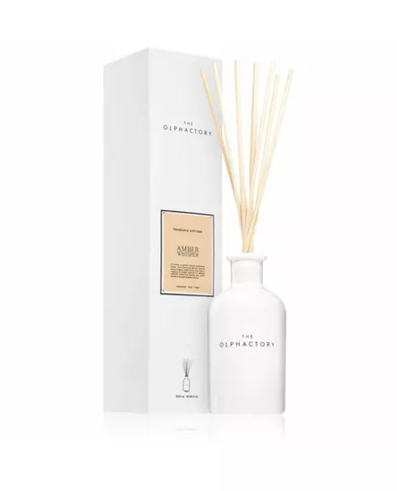 The Olphactory Amber Whisper Duftstäbchen Aroma-Rattanstäbchen-Diffusor, 500 ml