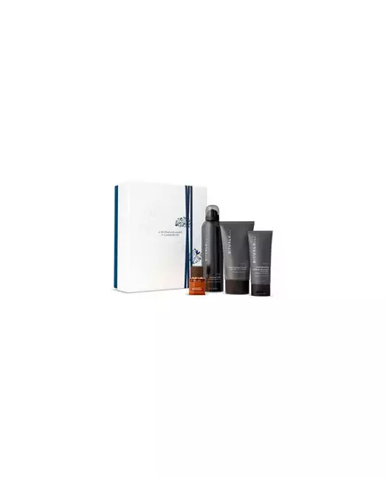 Set Rituals: L'Essentiel Eau De Parfum For Men 50 ml + Homme Caffeine Hair Shampoo For Strengthening 70 ml + Homme Charcoal Eliminates Impurities Cleansing Scrub For Face 125 g + Homme Invigorating Shower Mousse, 50 ml