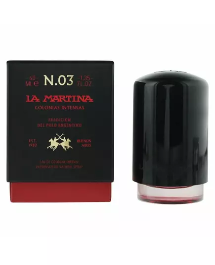 La Martina Nude Amber Intense Eau de Cologne Unisexe Bouteille, 40 ml, image 3