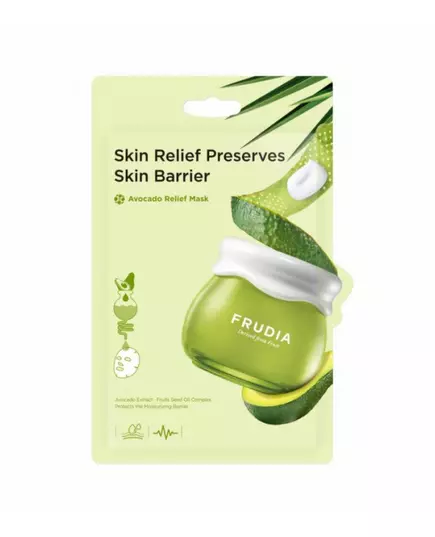 Frudia Delivered From Fruit Avocat Soulagement du stress Masque facial Pour le visage, 20 ml