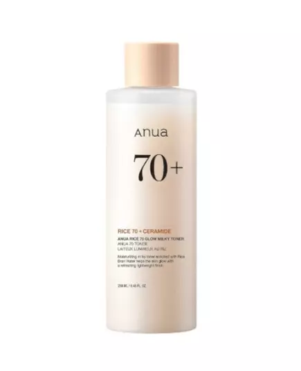 Anua Rice 70+ Céramide Lueur Lotion tonique Pour le visage, 250 ml