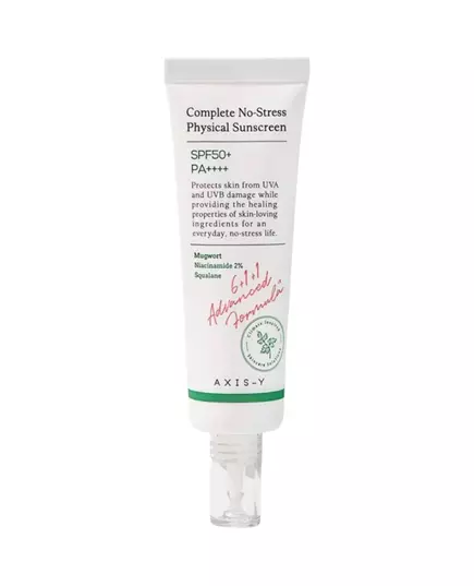 Axis-Y Complete No-Stress Sonnenschutz Sonnencreme Für das Gesicht SPF 50+, 50 ml
