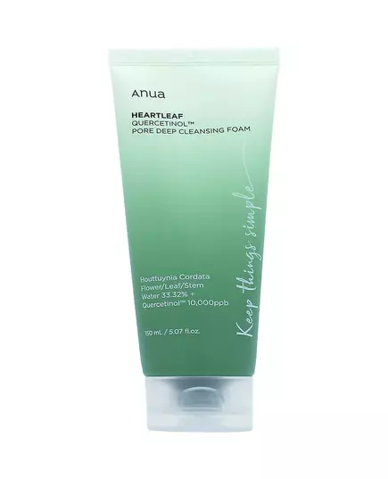 Anua Heartleaf Quercetinol Nettoyage des pores Mousse nettoyante, 150 ml