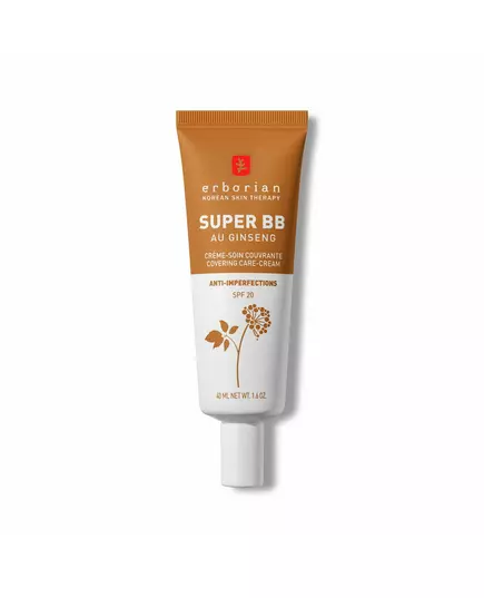 Erborian Super BB Ginseng Hohe Abdeckung BB-Creme 20 Karamell SPF 20, 40 ml