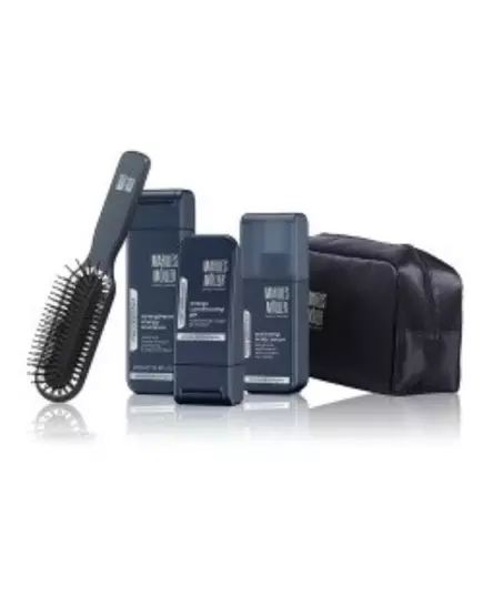 Set Marlies Moller: Marlies Moller Hair Styling Gel Flexible Hold 100 ml + Marlies Moller Hair Shampoo Energizing 200 ml + Marlies Moller Paddle Hair Brush, 100 ml