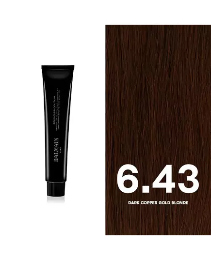 Balmain Professionnel Couleurs Couture Teinture permanente pour cheveux 6.43 Dark Copper Gold Blonde, 60 ml, image 3