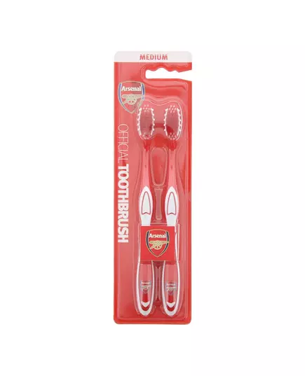 Set Duo Epl Arsenal Brosse à dents Rouge, 2 pièces