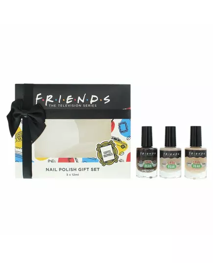 Set Trio Warner Bros Friends Résistant aux éclats Vernis à ongles Café, 3 × 12 ml