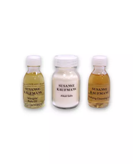 Susanne's Home Spa Collection Set Susanne Kaufmann: Face Cleansers Paraben-Free Purifying Cleansing Gel For Face 30 ml + Body Lotions & Creams Sulfates-Free Nourishing Body Butter Day 15 ml + Face Masks & Exfoliators Enzyme Exfoliating Cleanser 15, Bild 3