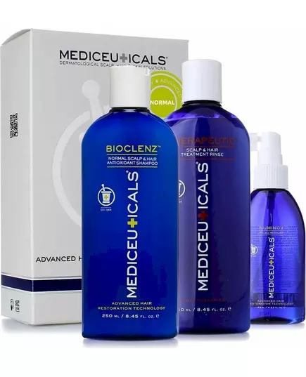 Mediceuticals Advanced Hair Restoration Technology Kit Fein: Bioclenz 250ml + Numinox 125ml + Therapeutic 250ml