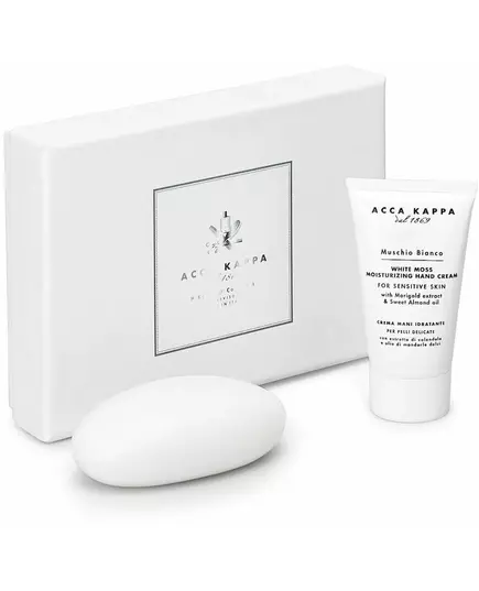 Acca Kappa White Moss set : crème pour les mains 75ml+savon 150g