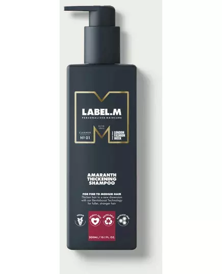 Label.m Shampooing épaississant à l'amarante 300 ml