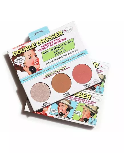 TheBalm Double Crosser Highlighter, Bronzer & Blush Palette 1 Stk.