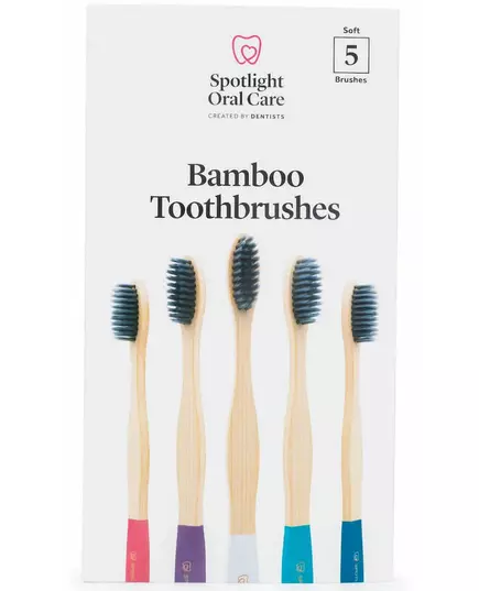 Spotlight Oral Care 5 brosses à dents en bambou