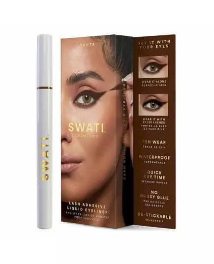 Swati Lash Adhesive Liquid Eyeliner Vanta Braun