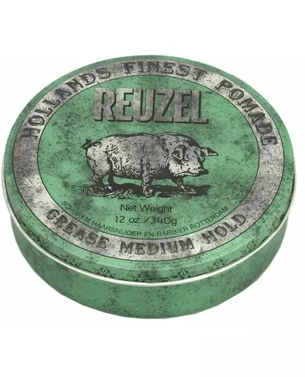 Reuzel Pomade Mittlerer Halt Grünes Fett 340 g