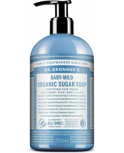 Bronner's Organic Sugar Soap Baby-Mild 355 ml