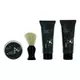 Set Aubusson: Cruiser Eliminates Impurities Cleansing Cream 100 ml + Cruiser Calming After-Shave Balm 100 ml + Cruiser Shaving Soap 60 g + Cruiser Wooden Face Shaving Brush Black, 100 ml