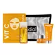 Little Luxuries Kit Set Rodial: Vit C Brightening Cleansing Gel For Face 20 ml + Vit C Brightening Souffle For Face 15 ml + Vit C Brightening Tonic Mist 100 ml + Vit C Energising Sheet Mask For Face, 20 ml