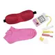 Inflight Essential Kit Set Beauty Junky: Beauty Junky Hair Elastic 3 pcs + Beauty Junky Foam Earplugs + Beauty Junky Luggage Tag Metal Keyring + Beauty Junky Textile Socks For Women + Beauty Junky Sleep Mask Universal, 3 pièces, image 3